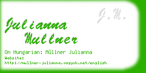 julianna mullner business card