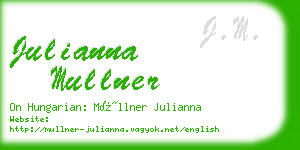 julianna mullner business card